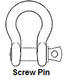 screw pin shackles